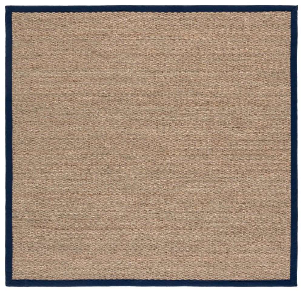 Safavieh Nf Power Loomed Seagrass Runner Rug - Plush Comfort And Elegant Design For Any Home Space Decor Natural ,Navy Blue Seagrass Nf111e-6sq