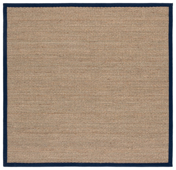 Safavieh Nf Elegant Seagrass Area Rug - Durable, Eco-friendly Design For Luxurious Home Decor Enhancement Natural ,Navy Blue Seagrass Nf111e-3