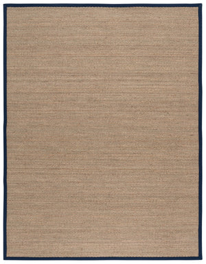 Safavieh Nf Elegant Seagrass Area Rug - Durable, Eco-friendly Design For Luxurious Home Decor Enhancement Natural ,Navy Blue Seagrass Nf111e-3