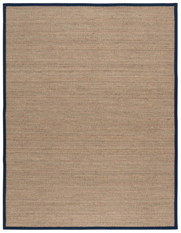 Safavieh Nf Elegant Seagrass Area Rug - Durable, Eco-friendly Design For Luxurious Home Decor Enhancement Natural ,Navy Blue Seagrass Nf111e-3