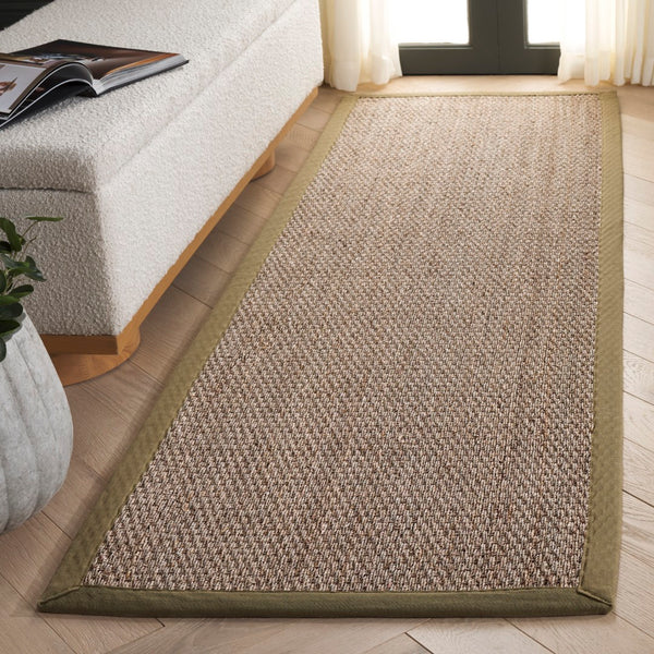 Safavieh Nf Elegant Seagrass Area Rug - Durable, Eco-friendly Design For Luxurious Home Decor Enhancement Natural ,Olive Seagrass Nf111g-2