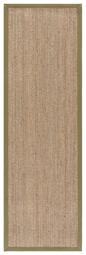 Safavieh Nf Power Loomed Seagrass Runner Rug - Plush Comfort And Elegant Design For Any Home Space Decor Natural ,Olive Seagrass Nf111g-28