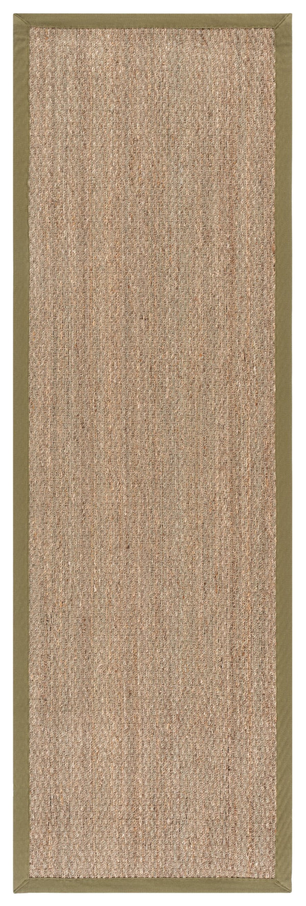 Safavieh Nf Power Loomed Seagrass Runner Rug - Plush Comfort And Elegant Design For Any Home Space Decor Natural ,Olive Seagrass Nf111g-28