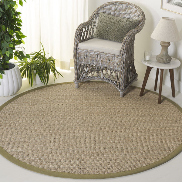 Safavieh Nf Power Loomed Seagrass Runner Rug - Plush Comfort And Elegant Design For Any Home Space Decor Natural ,Olive Seagrass Nf111g-6r