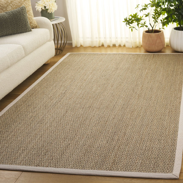Safavieh Nf Power Loomed Seagrass Runner Rug - Plush Comfort And Elegant Design For Any Home Space Decor Natural ,Ivory Seagrass Nf111j-5
