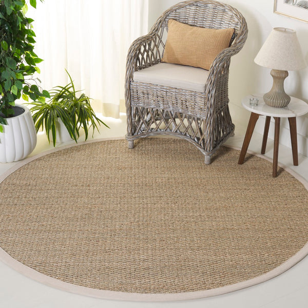 Safavieh Nf Elegant Seagrass Area Rug - Durable, Eco-friendly Design For Luxurious Home Decor Enhancement Natural ,Ivory Seagrass Nf111j-9