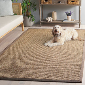 Safavieh Nf Elegant Seagrass Area Rug - Durable, Eco-friendly Design For Luxurious Home Decor Enhancement Natural ,Grey Seagrass Nf111p-3