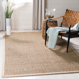 Safavieh Nf Power Loomed Seagrass Area Rug - Timeless Elegance For Any Space With Durable, Luxurious Comfort Natural ,Beige Seagrass Nf114a-68