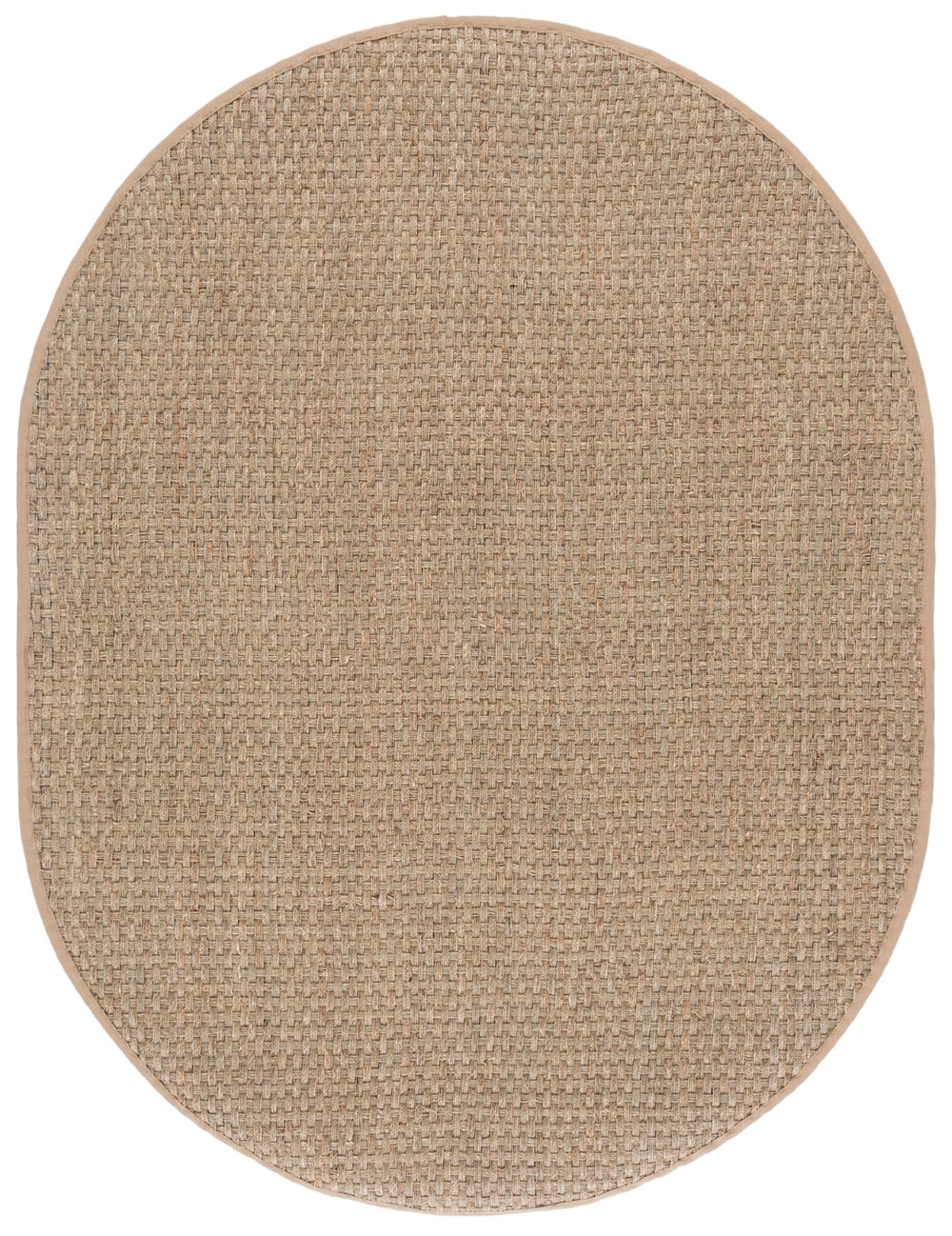 Safavieh Nf Basket Weave W/Beige Border Natural ,Beige Seagrass Nf114a-68ov