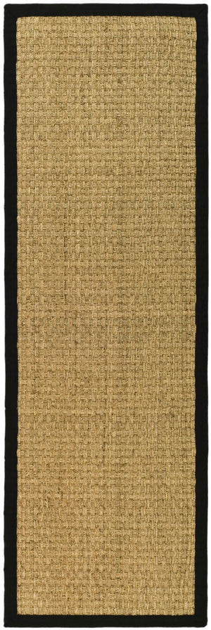 Safavieh Nf Power Loomed Seagrass Area Rug - Timeless Elegance For Any Space With Durable, Luxurious Comfort Natural ,Black Seagrass Nf114c-68