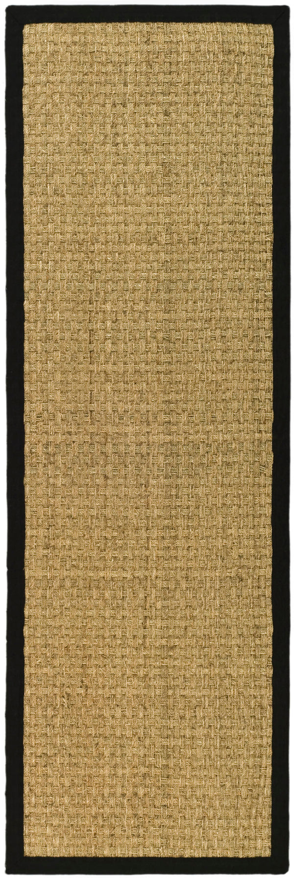 Safavieh Nf Power Loomed Seagrass Area Rug - Timeless Elegance For Any Space With Durable, Luxurious Comfort Natural ,Black Seagrass Nf114c-68
