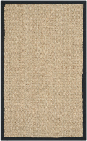 Safavieh Nf Power Loomed Seagrass Area Rug - Timeless Elegance For Any Space With Durable, Luxurious Comfort Natural ,Black Seagrass Nf114c-68
