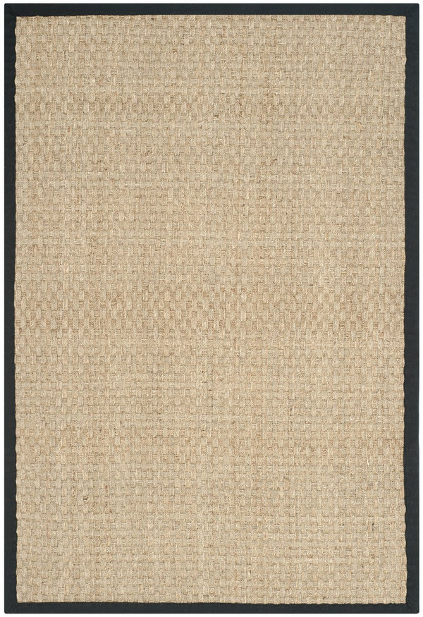 Safavieh Nf Power Loomed Seagrass Area Rug - Timeless Elegance For Any Space With Durable, Luxurious Comfort Natural ,Black Seagrass Nf114c-68