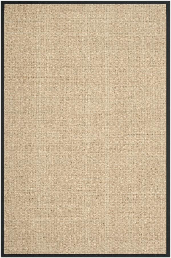 Safavieh Nf Power Loomed Seagrass Area Rug - Timeless Elegance For Any Space With Durable, Luxurious Comfort Natural ,Black Seagrass Nf114c-68