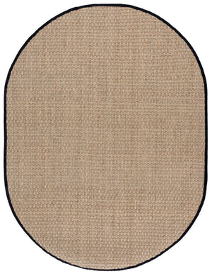 Safavieh Nf Basket Weave W/Black Border Natural ,Black Seagrass Nf114c-68ov