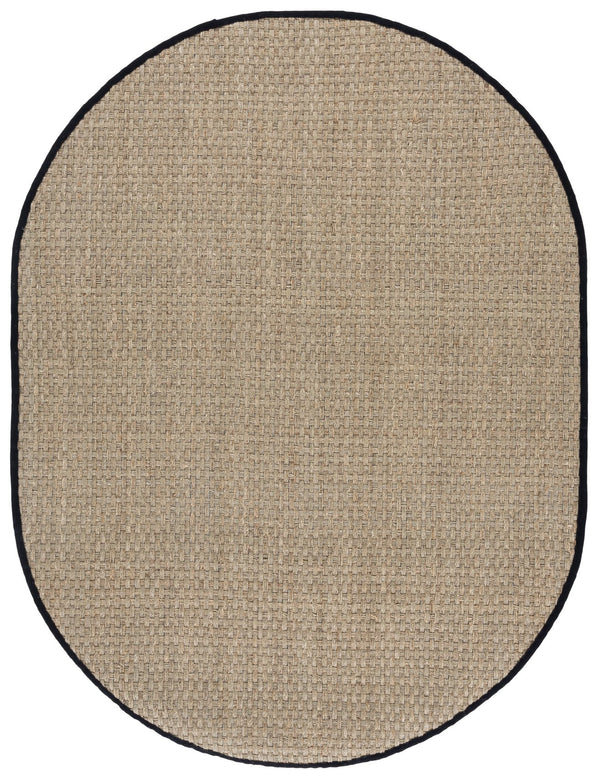 Safavieh Nf Power Loomed Seagrass Area Rug - Timeless Elegance For Any Space With Durable, Luxurious Comfort Natural ,Black Seagrass Nf114c-68