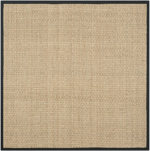 Safavieh Nf Power Loomed Seagrass Area Rug - Timeless Elegance For Any Space With Durable, Luxurious Comfort Natural ,Black Seagrass Nf114c-68