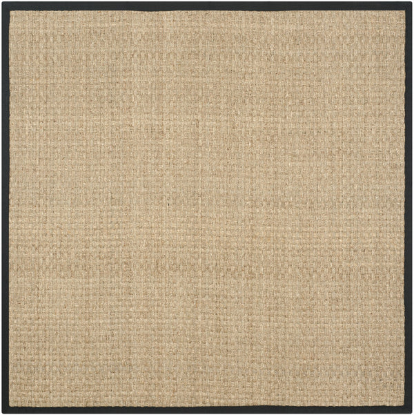 Safavieh Nf Power Loomed Seagrass Area Rug - Timeless Elegance For Any Space With Durable, Luxurious Comfort Natural ,Black Seagrass Nf114c-68
