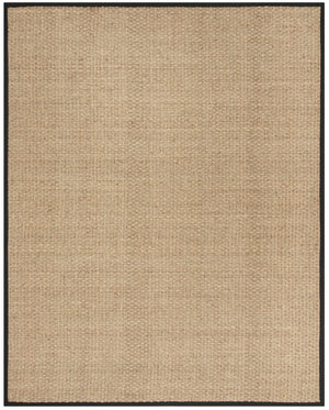 Safavieh Nf Power Loomed Seagrass Area Rug - Timeless Elegance For Any Space With Durable, Luxurious Comfort Natural ,Black Seagrass Nf114c-68