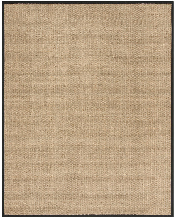 Safavieh Nf Power Loomed Seagrass Area Rug - Timeless Elegance For Any Space With Durable, Luxurious Comfort Natural ,Black Seagrass Nf114c-68