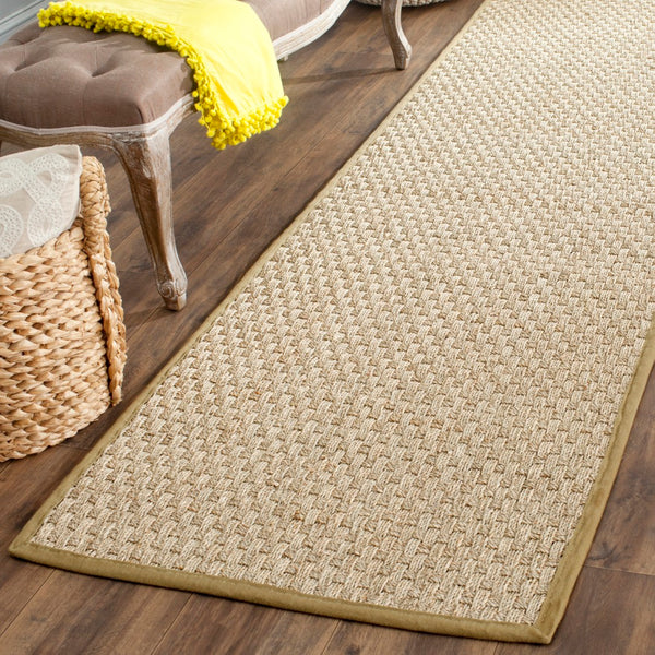Safavieh Nf Elegant Seagrass Area Rug - Durable Power-loomed Design For Timeless Style And Comfort Natural ,Olive Seagrass Nf114g-1115