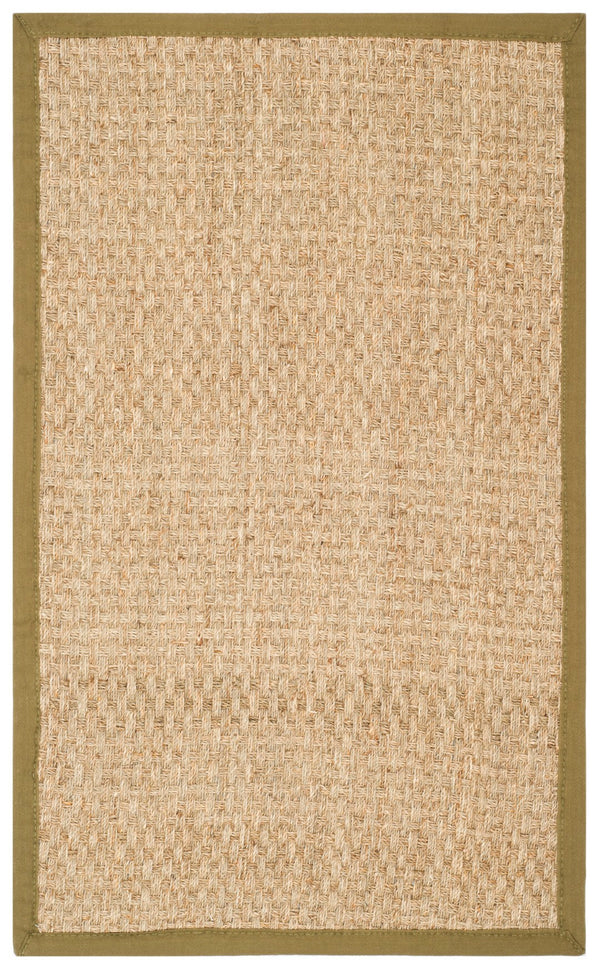 Safavieh Nf Elegant Seagrass Area Rug - Durable Power-loomed Design For Timeless Style And Comfort Natural ,Olive Seagrass Nf114g-1115