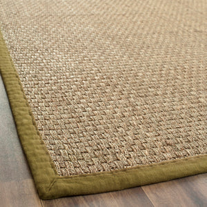 Safavieh Nf Elegant Seagrass Area Rug - Durable Power-loomed Design For Timeless Style And Comfort Natural ,Olive Seagrass Nf114g-1115