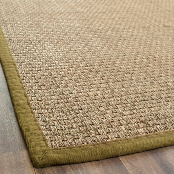 Safavieh Nf Elegant Seagrass Area Rug - Durable Power-loomed Design For Timeless Style And Comfort Natural ,Olive Seagrass Nf114g-1115