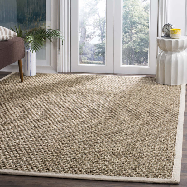 Safavieh Nf Power Loomed Seagrass Area Rug - Timeless Elegance For Any Space With Durable, Luxurious Comfort Natural ,Ivory Seagrass Nf114j-68