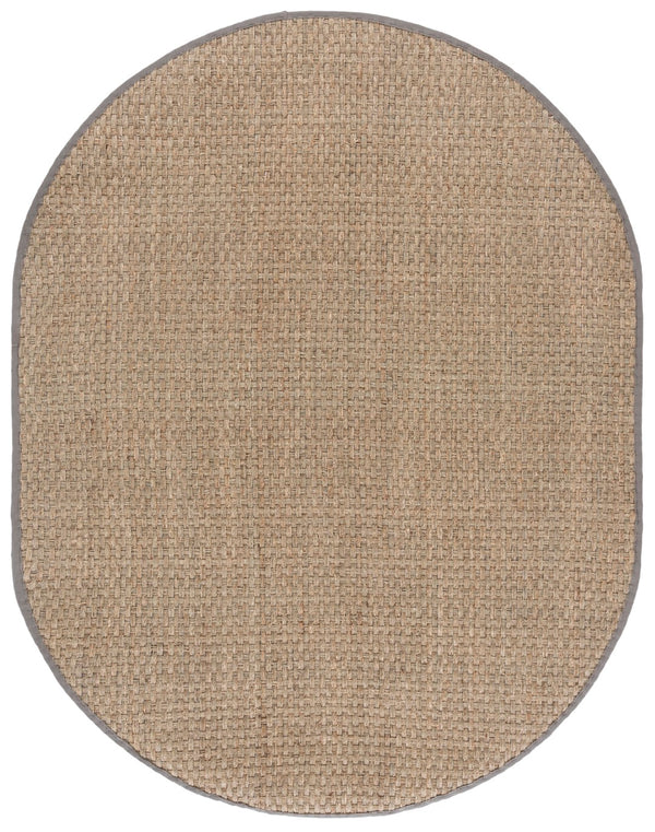 Safavieh Nf Basket Weave W/Grey Border Natural ,Grey Seagrass Nf114p-68ov