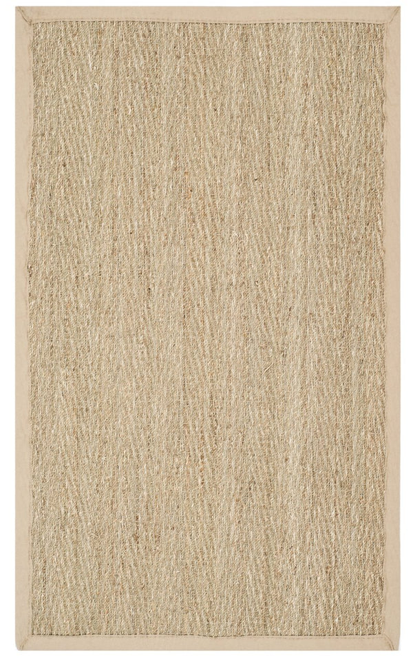 Safavieh Nf Herringbone Seagrass Area Rug 6' X 8' – Eco-friendly Beige Border, Luxurious Texture, Timeless Charm Natural ,Beige Seagrass Nf115a-68