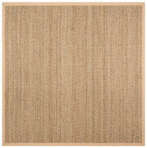 Safavieh Nf Herringbone Seagrass Area Rug 6' X 8' – Eco-friendly Beige Border, Luxurious Texture, Timeless Charm Natural ,Beige Seagrass Nf115a-68