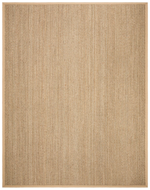 Safavieh Nf Herringbone Seagrass Area Rug 6' X 8' – Eco-friendly Beige Border, Luxurious Texture, Timeless Charm Natural ,Beige Seagrass Nf115a-68