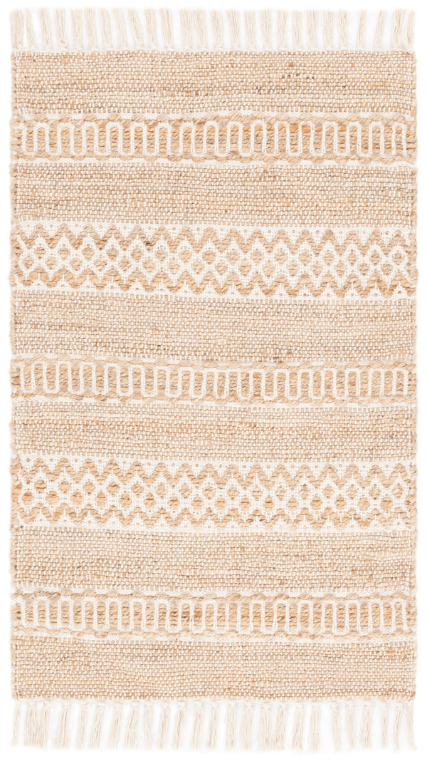 Safavieh Natural Fiber Area Rug - Stylish 3' X 5' Home Decor In Elegant Natural Ivory For Any Room Decor Natural ,Ivory 50% Jute,50% Cotton Nf123a-3