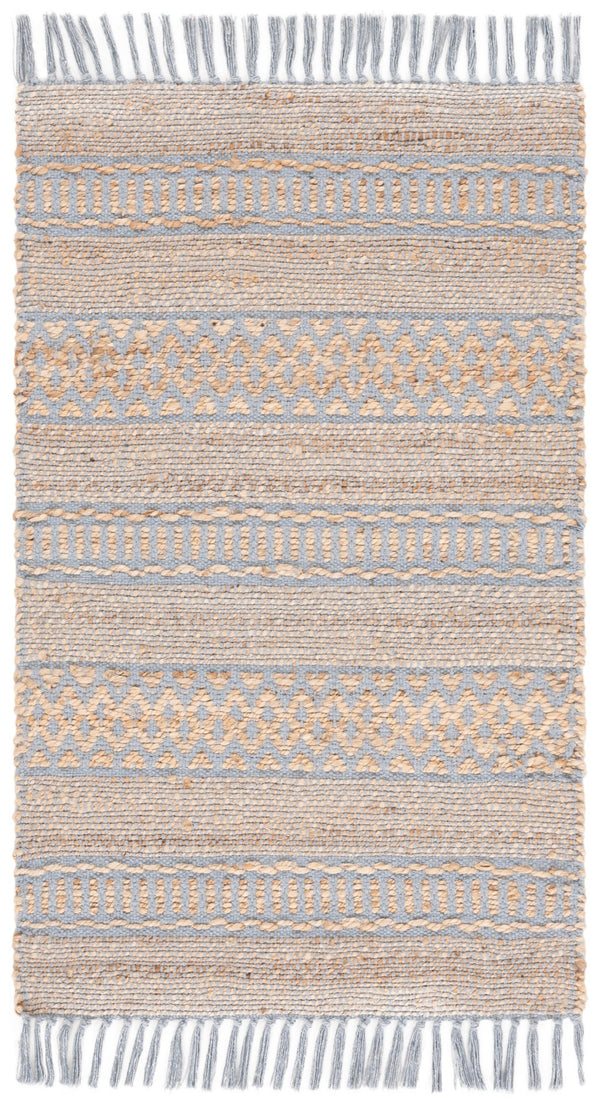 Safavieh Natural Fiber Area Rug - Stylish 3' X 5' Home Decor In Elegant Natural Ivory For Any Room Decor Natural ,Grey 50% Jute,50% Cotton Nf123f-29