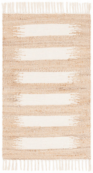 Safavieh Natural Fiber Area Rug In Natural And Ivory - Handcrafted Jute And Cotton For Timeless Elegance Natural ,Ivory 70% Jute,30% Cotton Nf124a-5