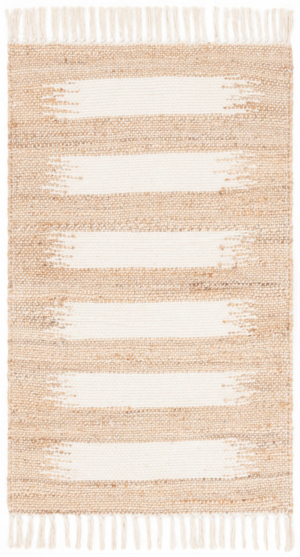 Safavieh Natural Fiber Area Rug In Natural And Ivory - Handcrafted Jute And Cotton For Timeless Elegance Natural ,Ivory 70% Jute,30% Cotton Nf124a-5