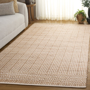 Safavieh Natural Fiber Ivory Area Rug – Handcrafted Jute & Cotton Blend For Earthy Elegance In Your Home Natural ,Ivory 70% Jute,30% Cotton Nf126a-3