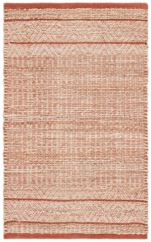Safavieh Natural Fiber Ivory Area Rug – Handcrafted Jute & Cotton Blend For Earthy Elegance In Your Home Natural ,Rust 70% Jute,30% Cotton Nf126p-3