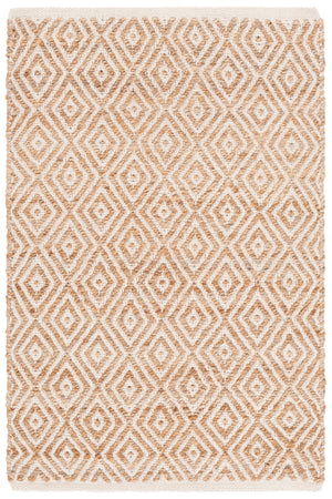 Safavieh Natural Fiber Area Rug - Elegant Ivory Design, Luxuriously Soft, Handcrafted In India For Timeless Style Natural ,Ivory 70% Jute,30% Cotton Nf127a-29