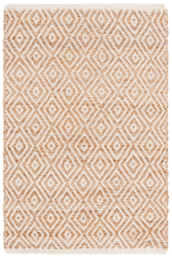Safavieh Natural Fiber Area Rug - Elegant Ivory Design, Luxuriously Soft, Handcrafted In India For Timeless Style Natural ,Ivory 70% Jute,30% Cotton Nf127a-29
