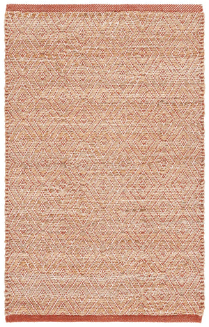Safavieh Natural Fiber Area Rug - Elegant Ivory Design, Luxuriously Soft, Handcrafted In India For Timeless Style Natural ,Rust 70% Jute,30% Cotton Nf127p-29