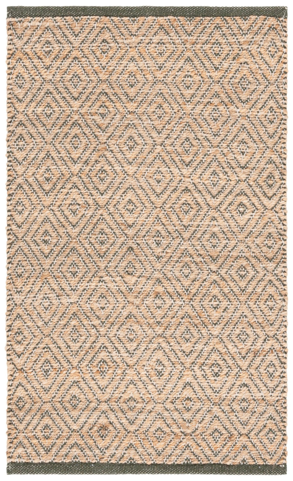 Safavieh Natural Fiber Area Rug - Elegant Ivory Design, Luxuriously Soft, Handcrafted In India For Timeless Style Natural ,Rust 70% Jute,30% Cotton Nf127p-29