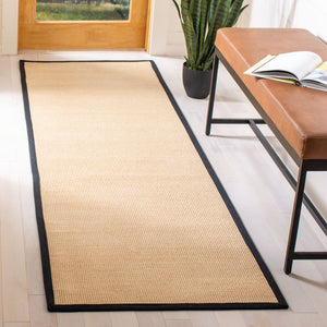 Safavieh Nf Timeless Elegance Sisal Area Rug - Durable, Chic Design For Modern Home Decor And Comfort Beige ,Black Sisal Pile Nf131a-10