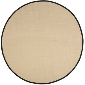Safavieh Nf Timeless Elegance Sisal Area Rug - Durable, Chic Design For Modern Home Decor And Comfort Beige ,Black Sisal Pile Nf131a-10