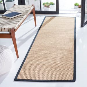 Safavieh Nf Elegant Sisal Area Rug - Versatile Comfort & Timeless Style For Your Living Space Décor Maize ,Black Sisal Pile Nf141a-57