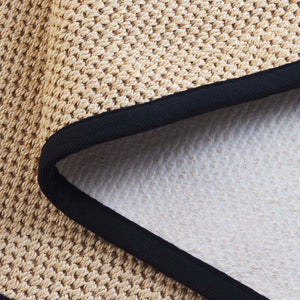 Safavieh Nf Elegant Sisal Area Rug - Versatile Comfort & Timeless Style For Your Living Space Décor Maize ,Black Sisal Pile Nf141a-57