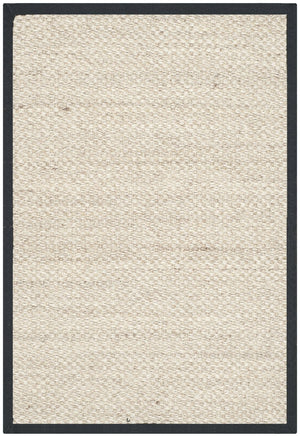Safavieh Nf Elegant Black And Natural Fiber Area Rug - Luxurious Power-loomed Design For Modern Interiors Marble ,Black Sisal Pile Nf143a-3sq