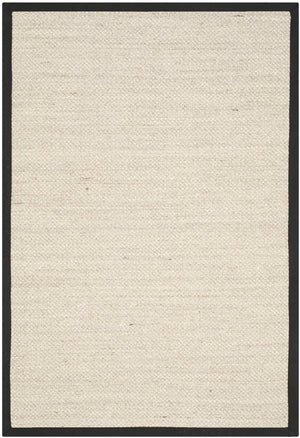 Safavieh Nf Elegant Black And Natural Fiber Area Rug - Luxurious Power-loomed Design For Modern Interiors Marble ,Black Sisal Pile Nf143a-3sq