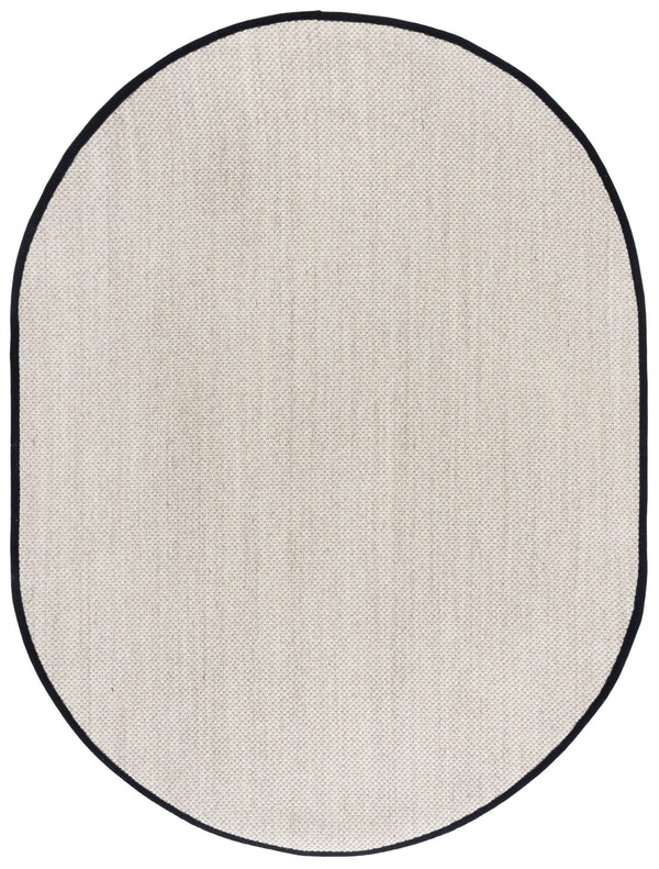 Safavieh Nf Elegant Black And Natural Fiber Area Rug - Luxurious Power-loomed Design For Modern Interiors Marble ,Black Sisal Pile Nf143a-3sq